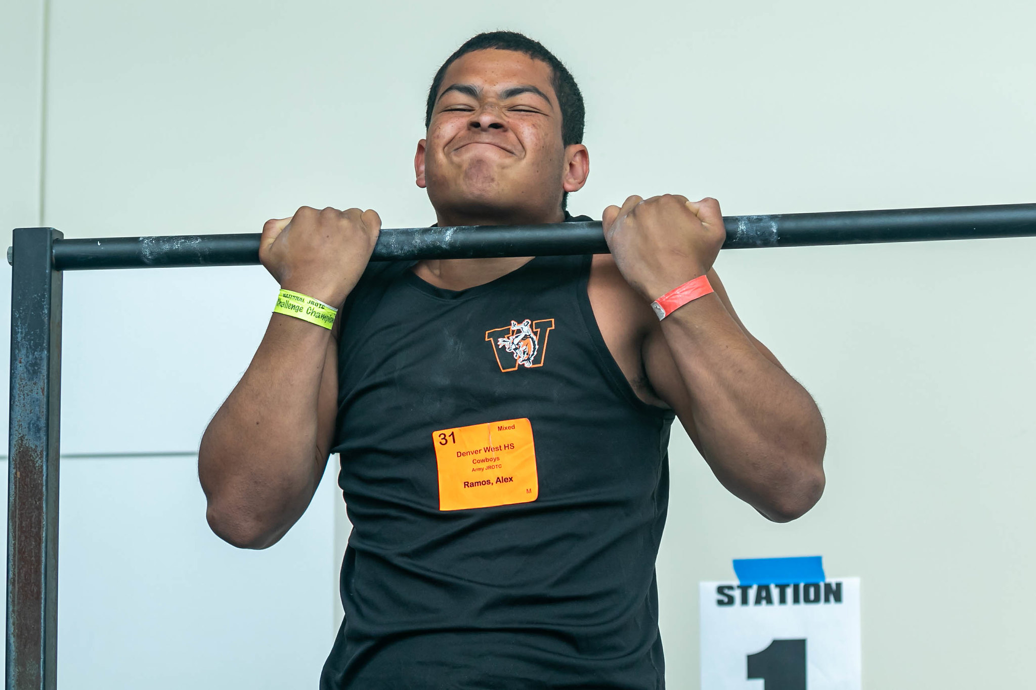 JROTC cadets in formation