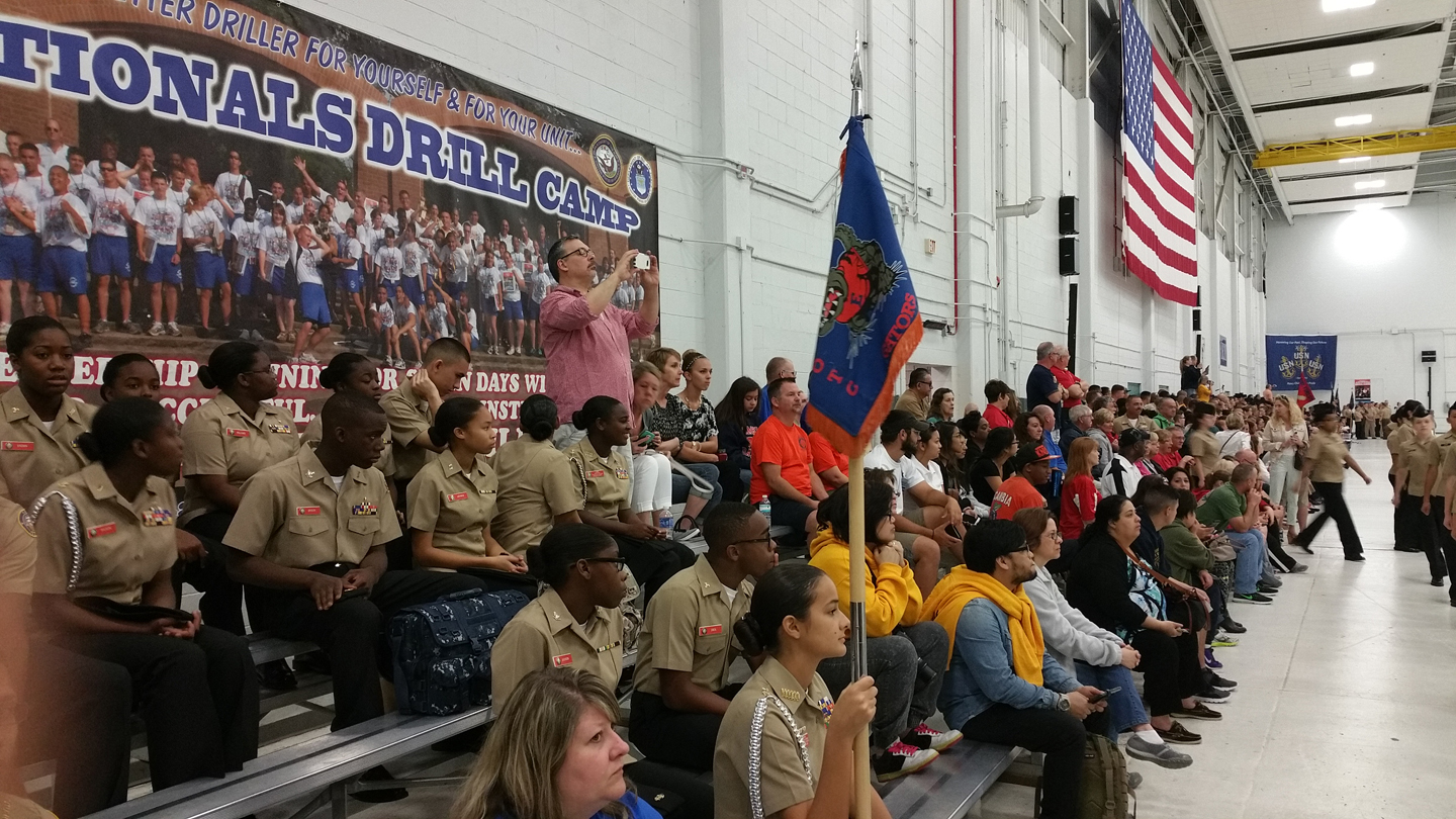 Navy JROTC teams in formation