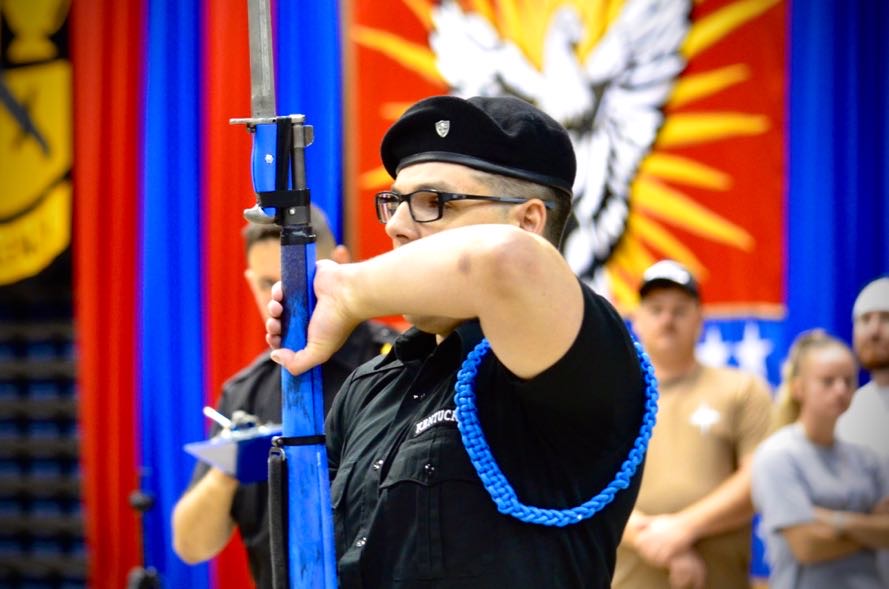 JROTC cadets in formation